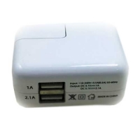 Сетевой адаптер 2.1A + 1А (евро-вилка)