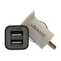 Автомобильное зарядное  USAMS 2 USB 3.1А