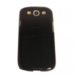 Накладка под крокодила для Samsung SIII S3 I9300 Черный